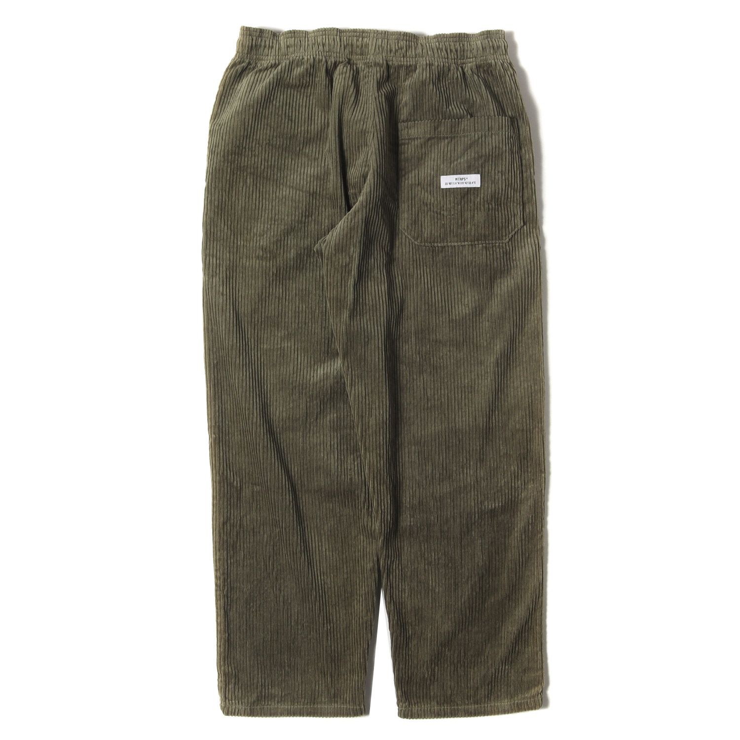 WTAPS ダブルタップス パンツ オリーブドラブ サイズ:S | 20AW 太畝