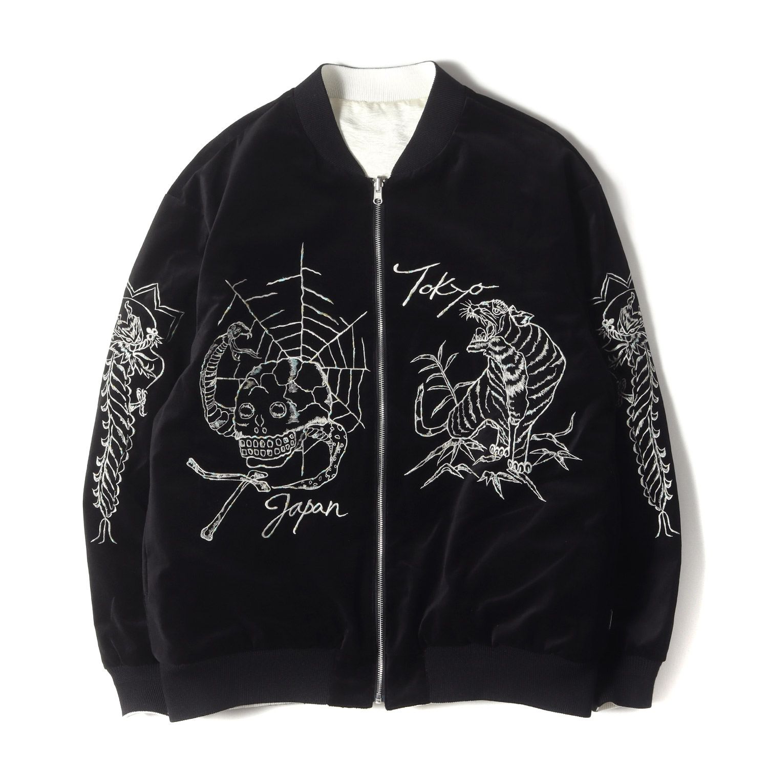 新品】NEIGHBORHOOD ネイバーフッド スカジャン ブラック ホワイト