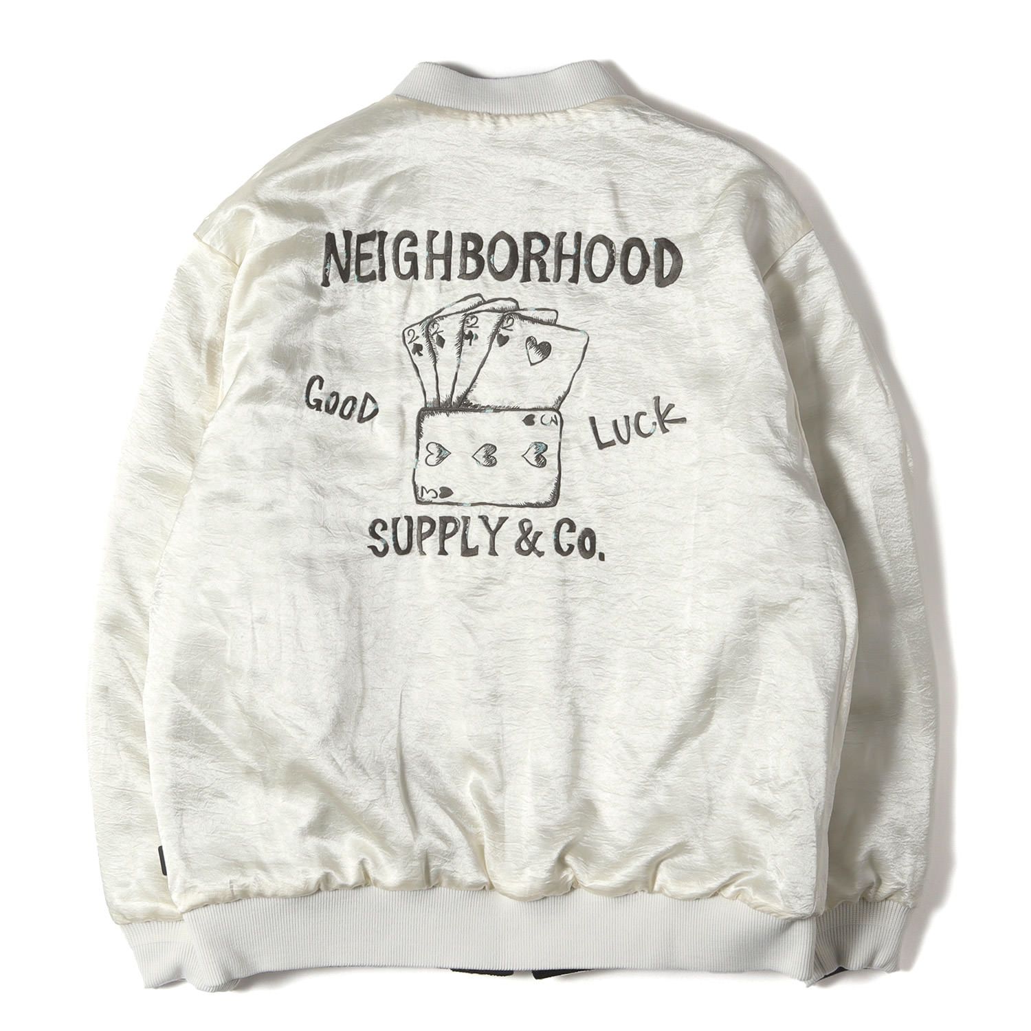 新品】NEIGHBORHOOD ネイバーフッド スカジャン ブラック ホワイト