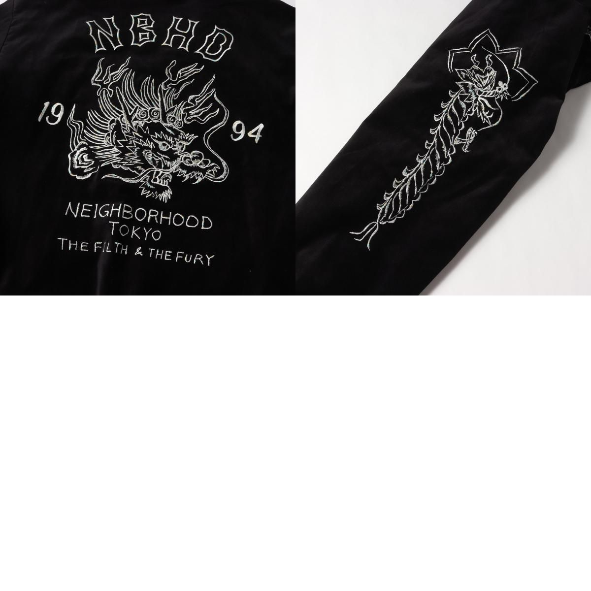 新品】NEIGHBORHOOD ネイバーフッド スカジャン ブラック ホワイト