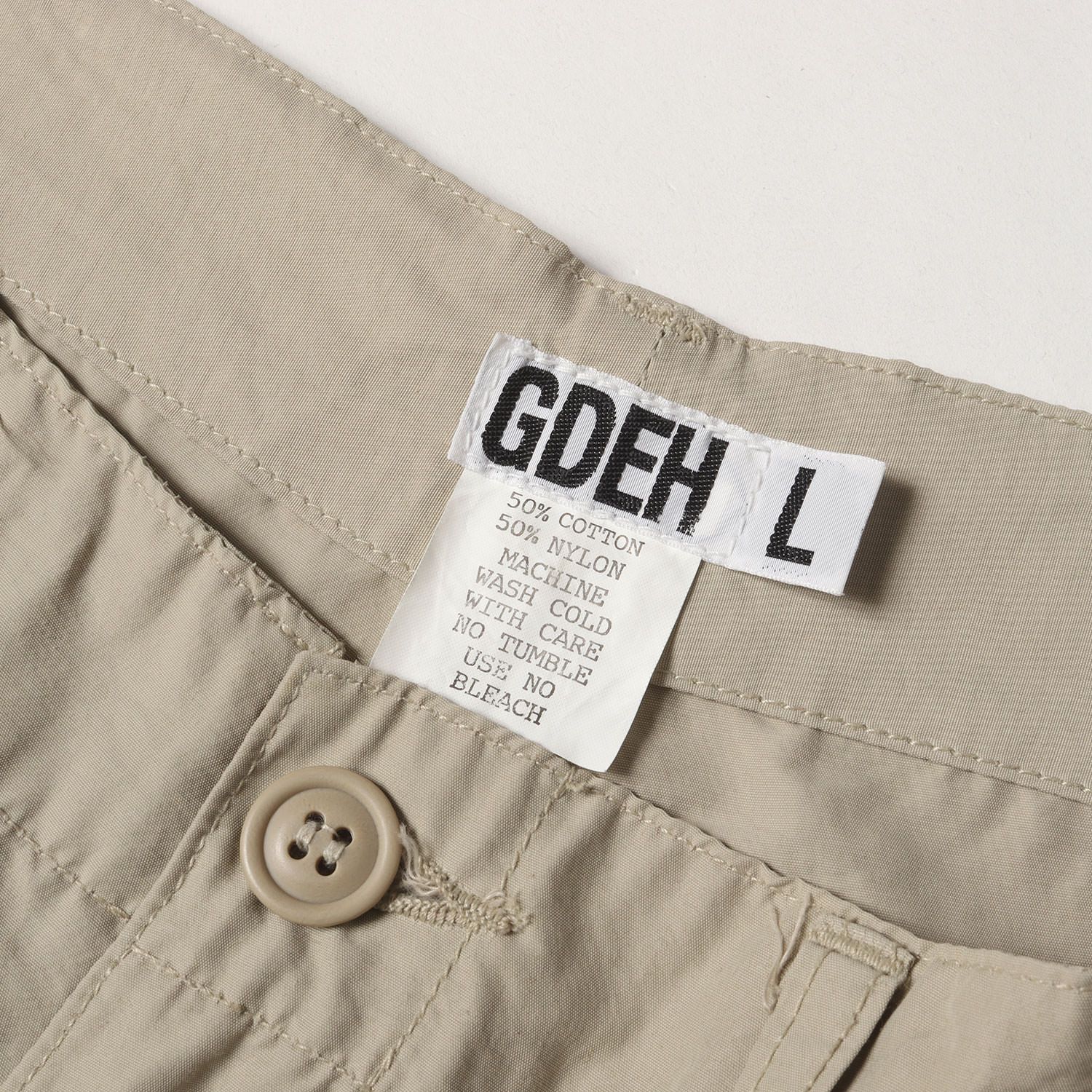 GOOD ENOUGH グッドイナフ パンツ ベージュ サイズ:L | 90s コットン