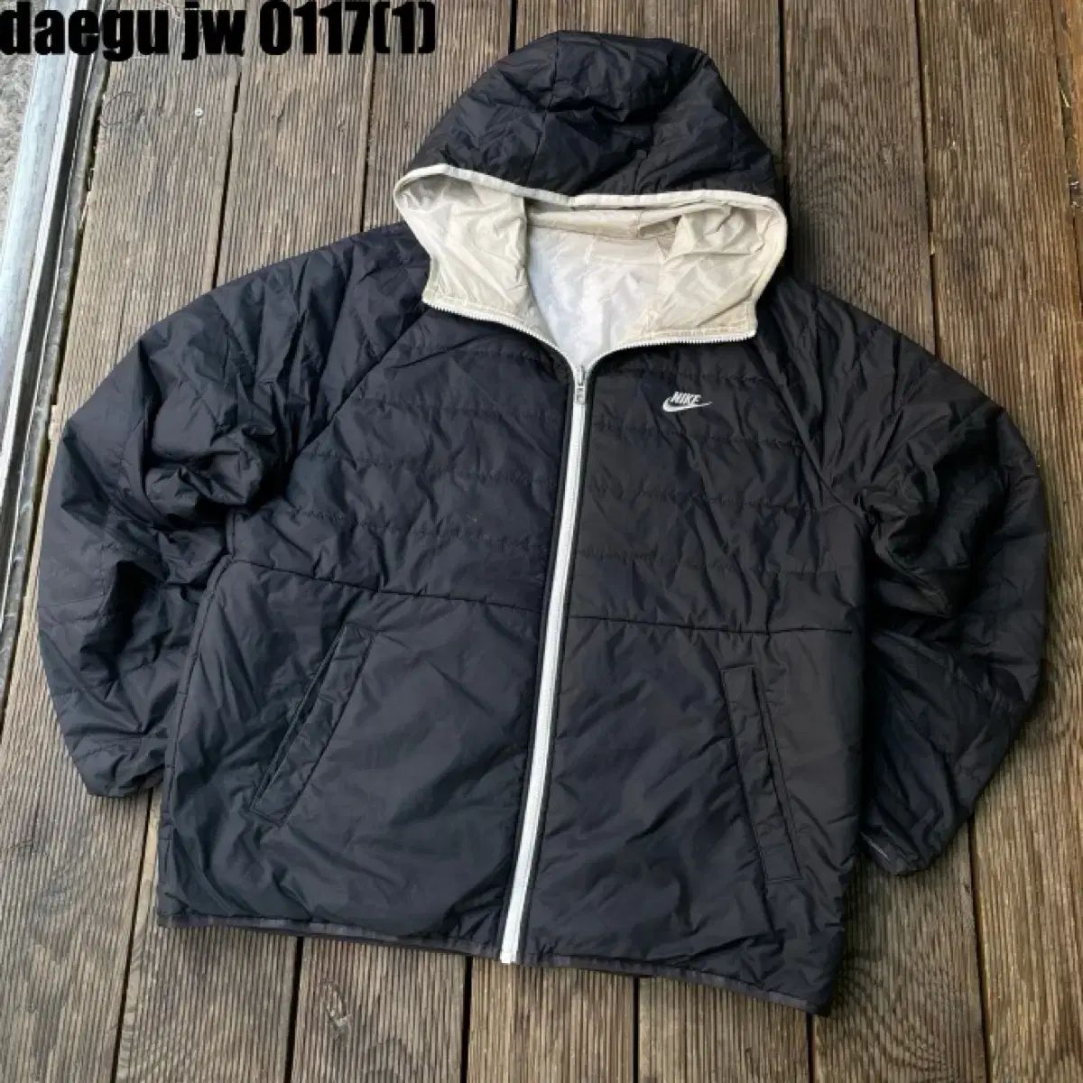 〈美品〉NIKE ナイキ【XL】リバーシブル ダウンジャケット NIKE(ナイキ) / ダウンジャケット/リバーシブル/XL/チェック/ナイロン