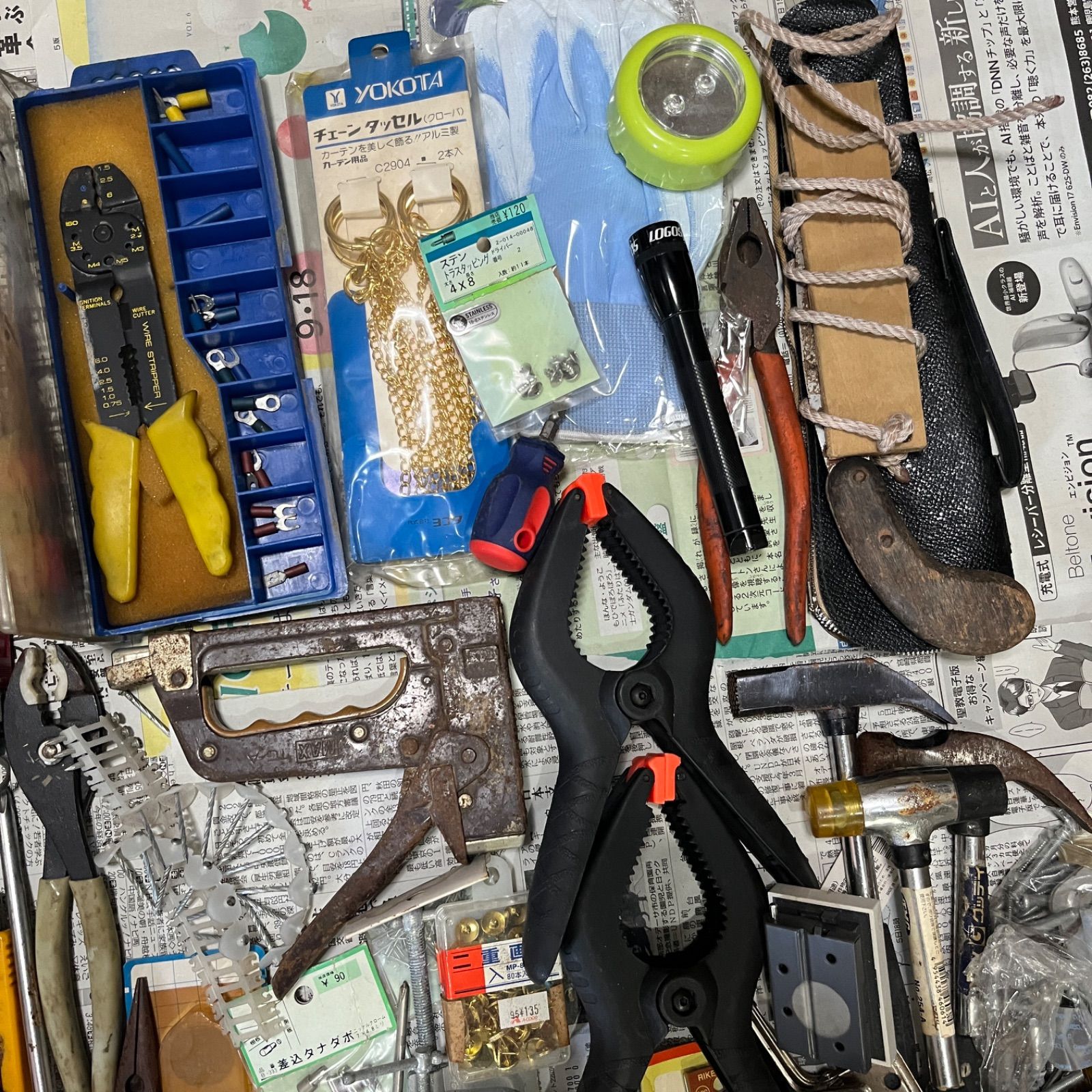 used【大量!!工具まとめて全77点 ペンチ・モンキーetc】工143 工具 大量