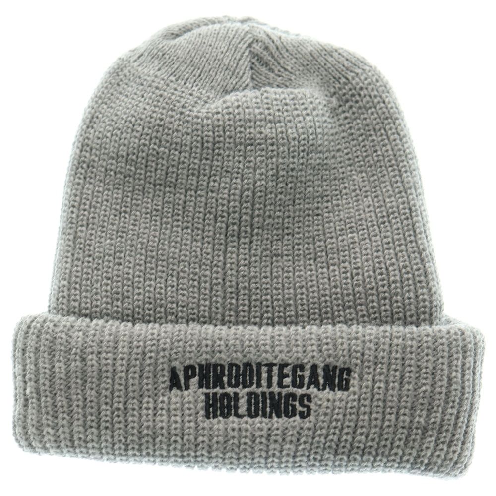 APHRODITEGANG BUDSPOOL ビーニー帽子 ブラック BUDSPOOL (バッズプール) APHRODITEGANG CLASSIC LOGO EMBROIDERY