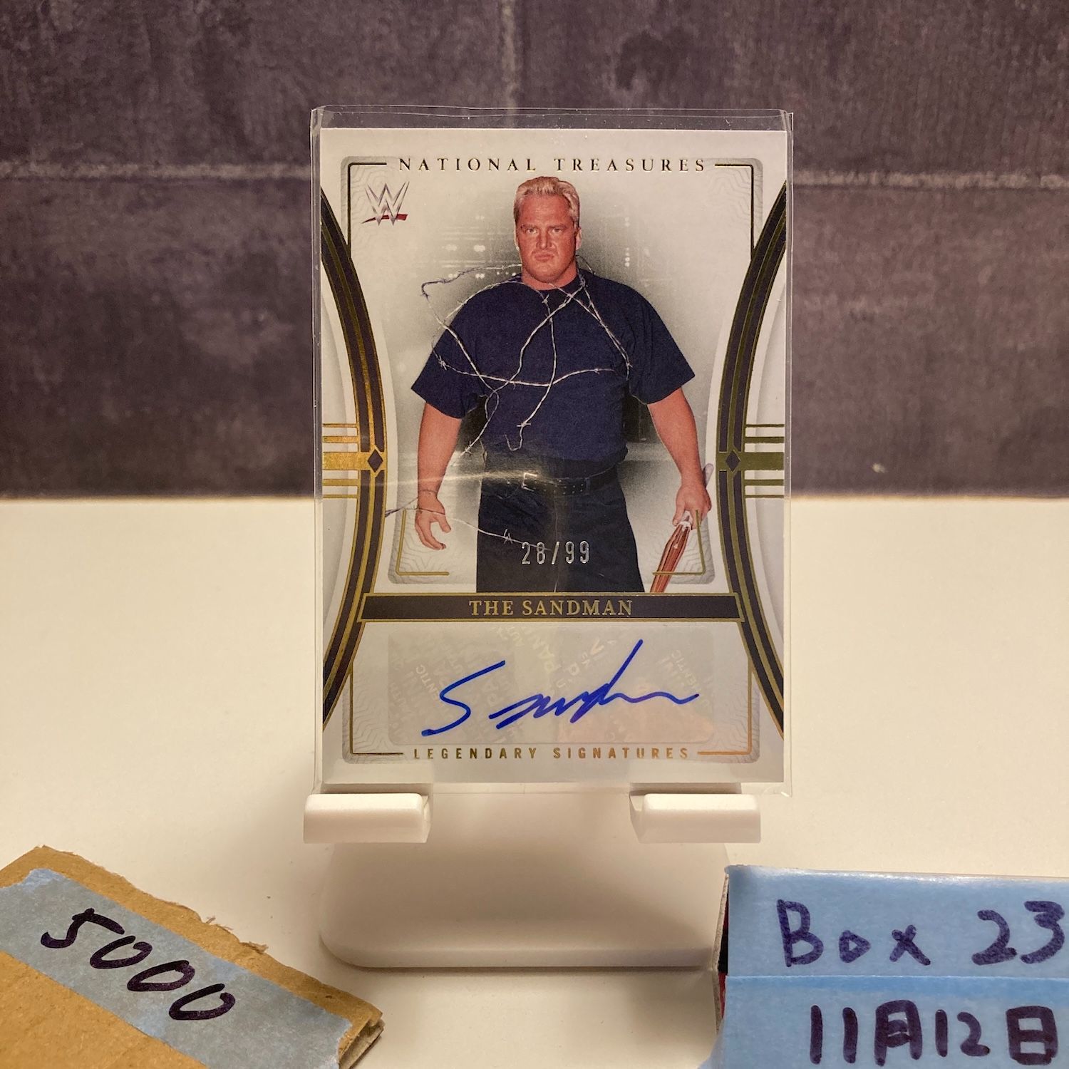 2024 Panini National Treasures WWE The Sandman 28/99 直筆サイン