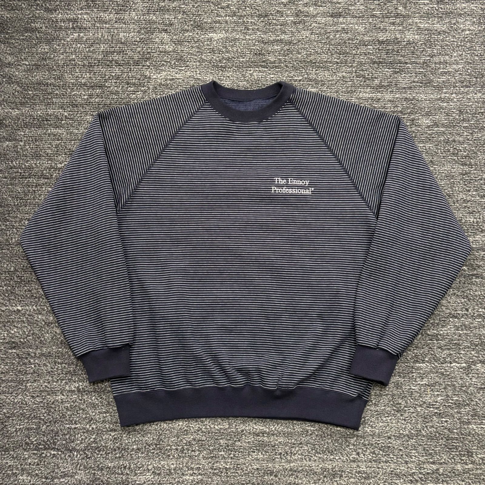 トップス 25AW ENNOY BORDER CREW NECK SWEAT (NAVY) 極美品 ENNOY 25AW BOADER CREW NECK SWEAT NAVY AW25BRENCT01NTL M