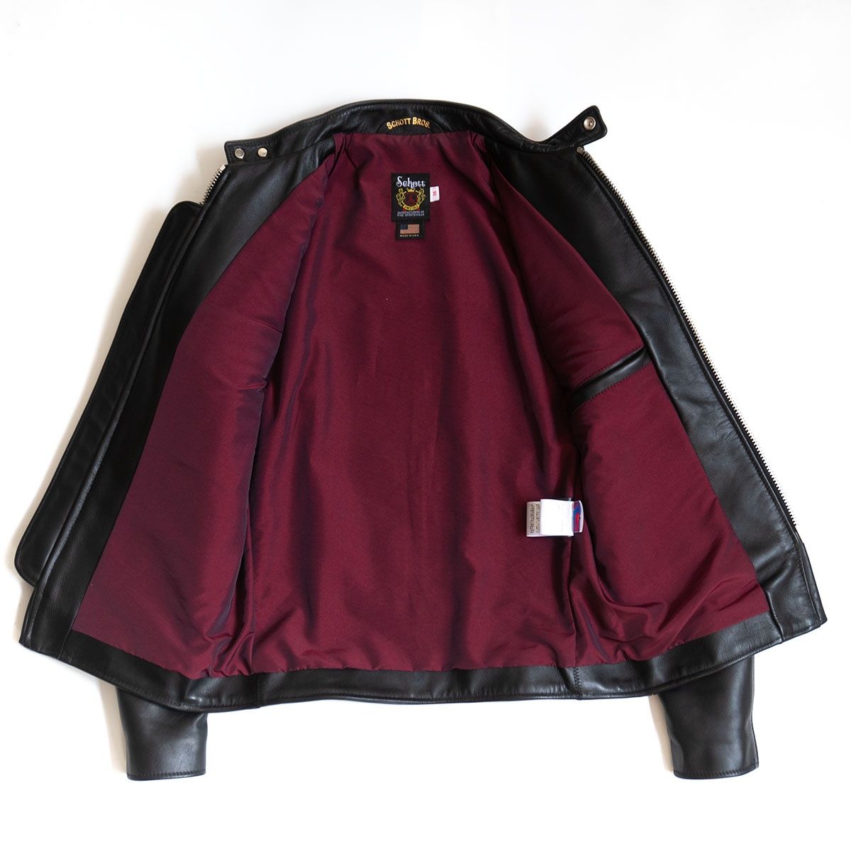 美品】SCHOTT【641XX/シングルライダースジャケット】36 ブラック