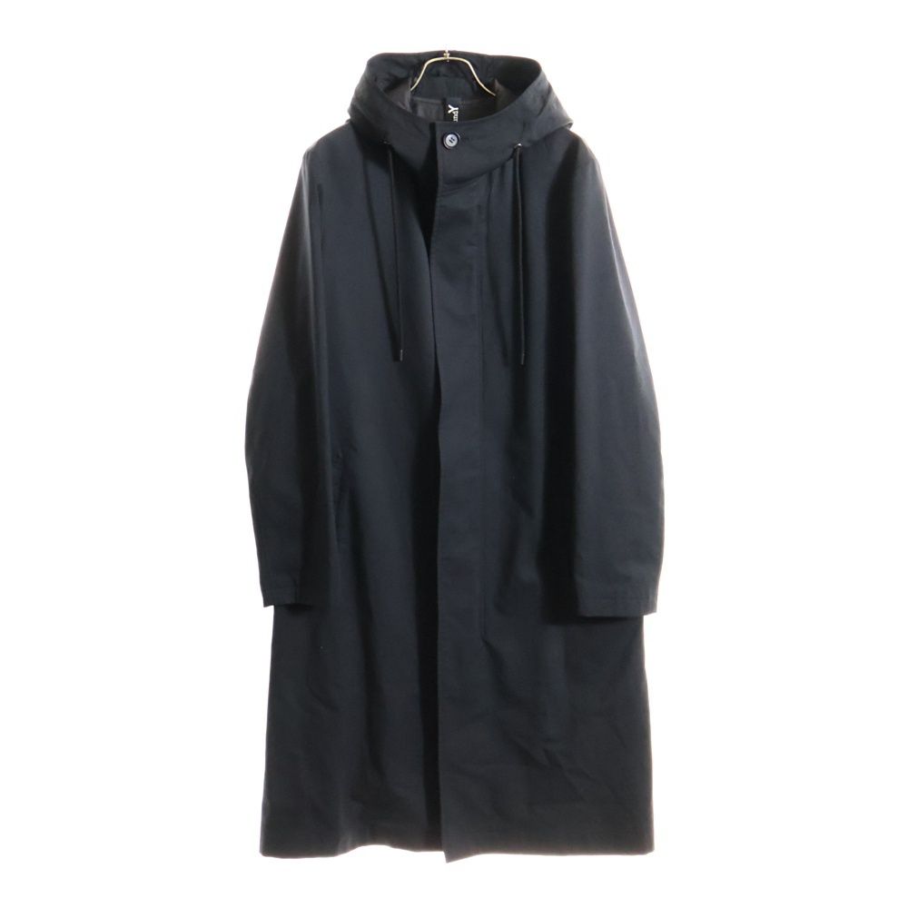 グラウンドワイ　24ss フーデッドコート Ground Y - グラウンドワイ】DOUBLE WEAVE MELTON UNRRIMMED HOODED