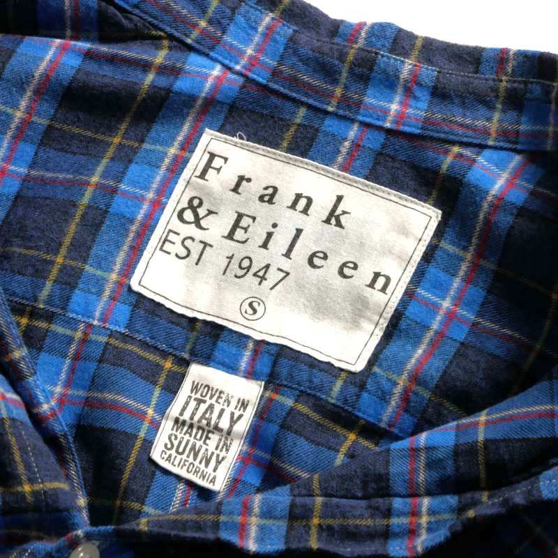 フランク&アイリーン Frank&Eileen BARRY チェック柄オープンカラー