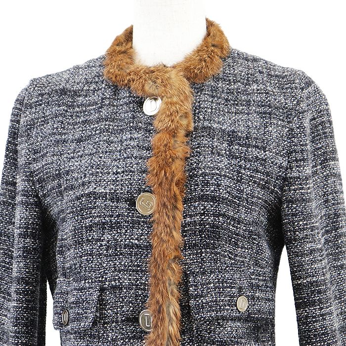 DOLCE&GABBANA ドルチェアンドガッバーナ ロングコート ツイード