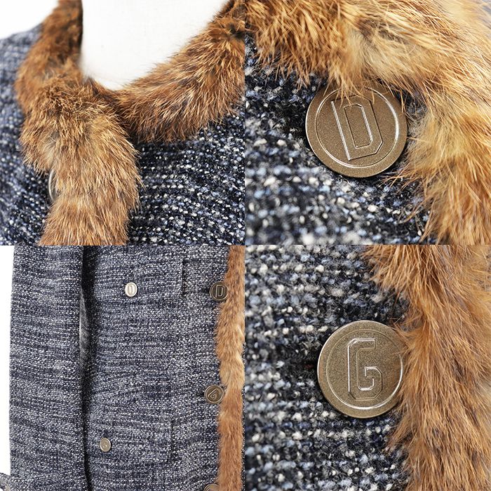 DOLCE&GABBANA ドルチェアンドガッバーナ ロングコート ツイード