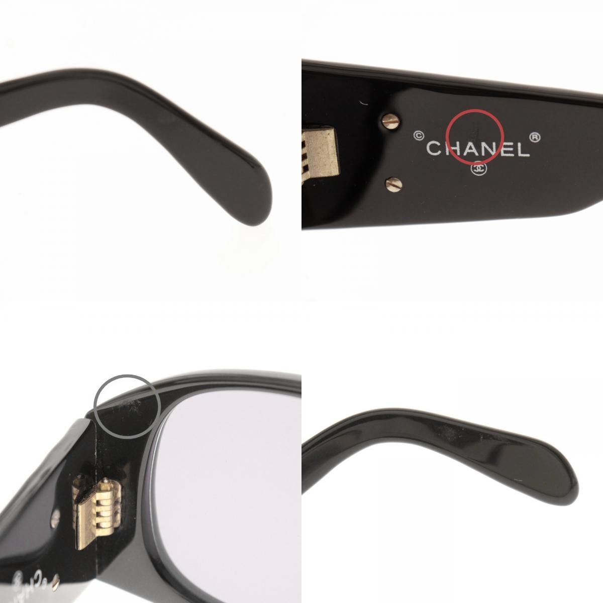 CHANEL】シャネル ココマーク マトラッセ 94305 プラスチック 黒