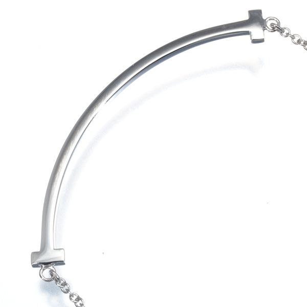 ティファニー Tスマイル ネックレス スモール K18WG TIFFANY & Co.(ティファニー) Tスマイル スモール ネックレス K18WG