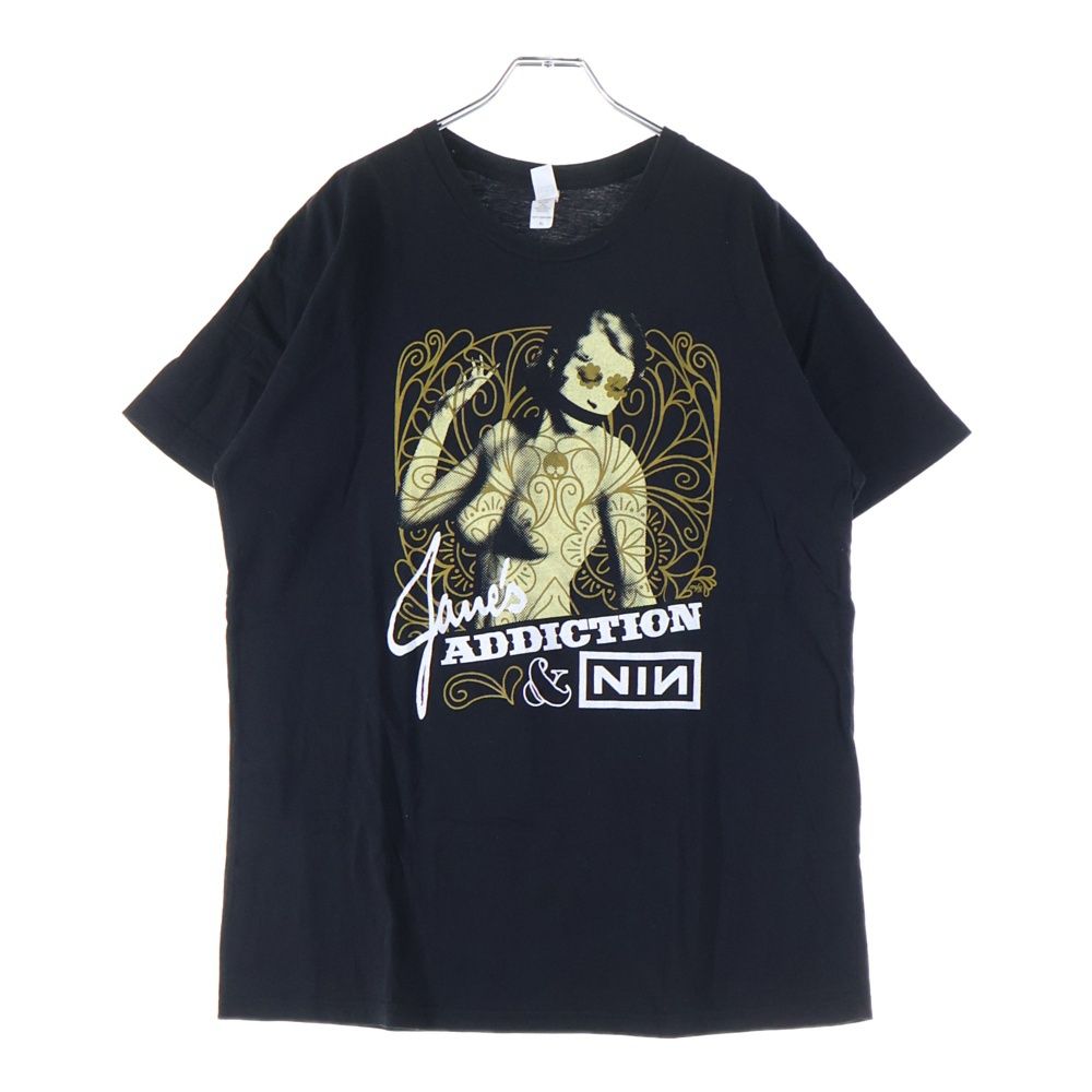 VINTAGE (ヴィンテージ) 00S NINE INCH NAILS JANE´S ADDICTION TOUR T-SHIRT ナイン インチ ネイルズ ジェーンズ アディクション ツアー プリント クルーネック 半袖Tシャツ