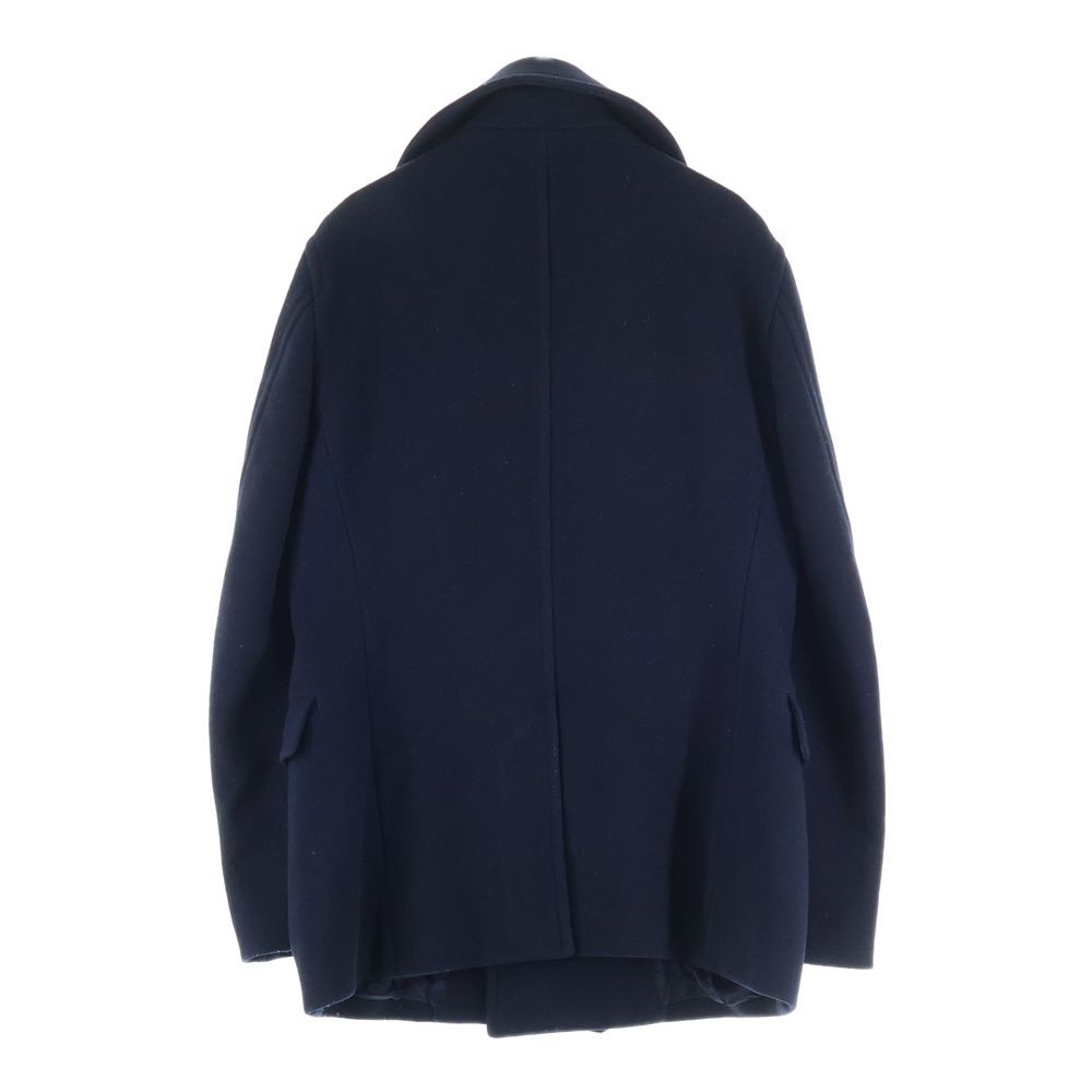 エストネーション カシミア混ピーコート 48サイズ ESTNATION (エストネーション) カシミヤ混 ウール ピーコート ネイビー