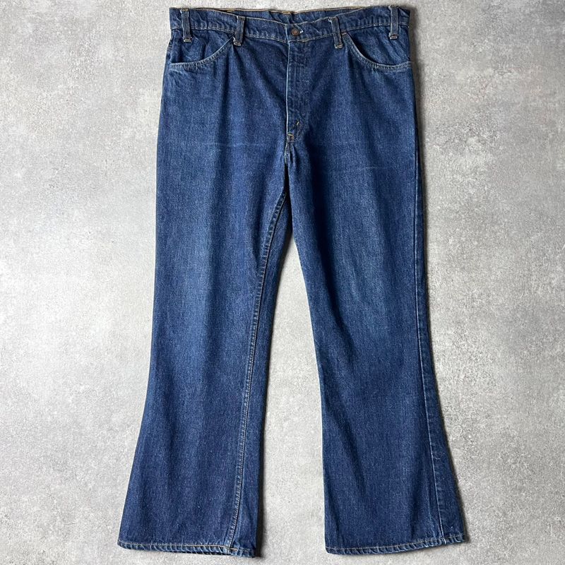 濃紺 80s Levis 646 0217 ベルボトム デニム パンツ 38 28 / 80年代