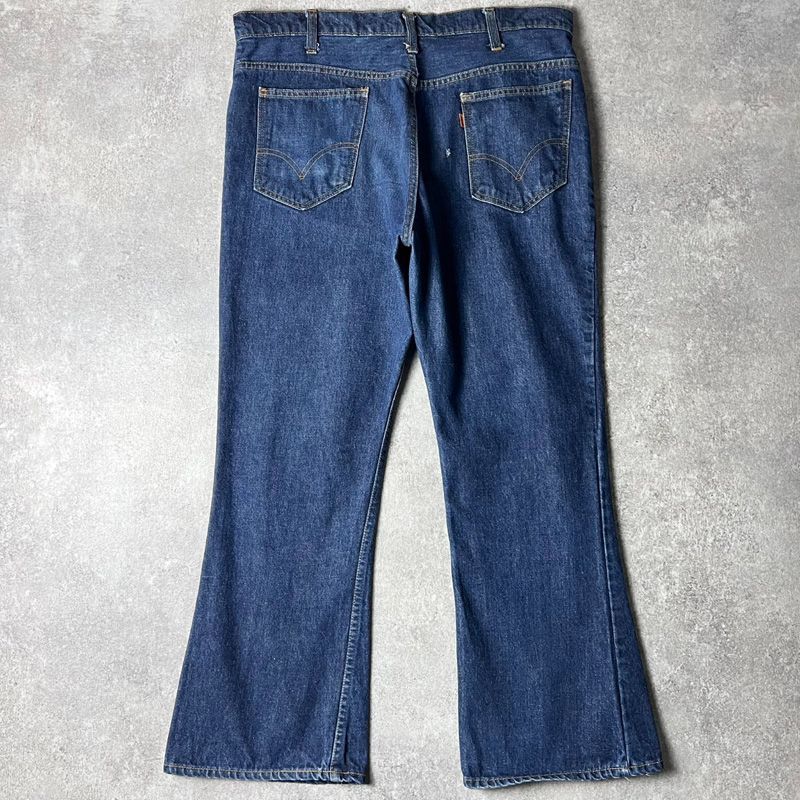 濃紺 80s Levis 646 0217 ベルボトム デニム パンツ 38 28 / 80年代