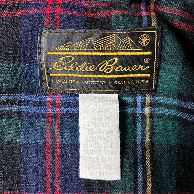 80s 90s 黒タグ Eddie Bauer ライナー付き マウンテン パーカー 