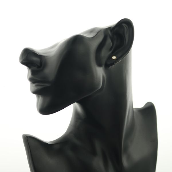 ティファニー ピアス ダイヤ 0.08ct程 バイザヤード 片耳 K18YG