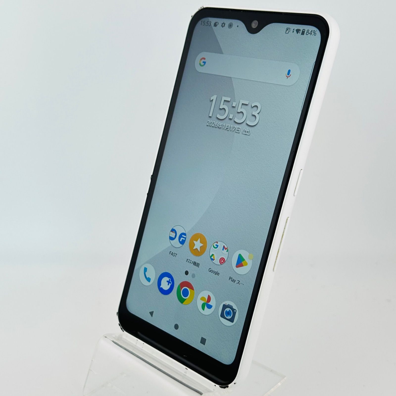 バッテリー良好 arrows We FCG01 64GB ホワイト SIMフリー(simロック