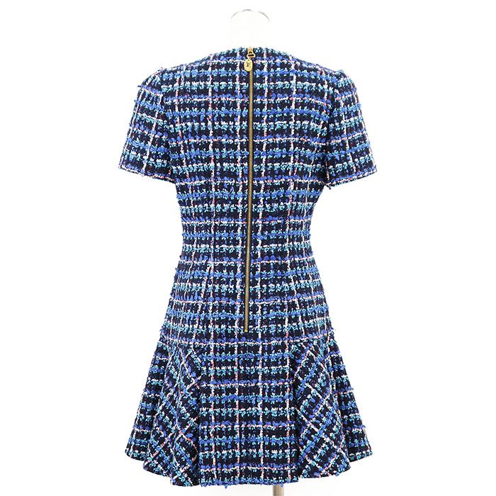 Louis Vuittonルイヴィトン ワンピース ツイード風 極美品】LOUIS VUITTON ルイ・ヴィトン ワンピース ツイード 2022AW LV