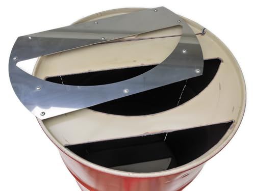 迅速に発送 ドラム横置きオープン焼却炉 二重ボディ二次燃焼ガス炭化タイプ無煙 自作カット型板 f 8 c 642 ae