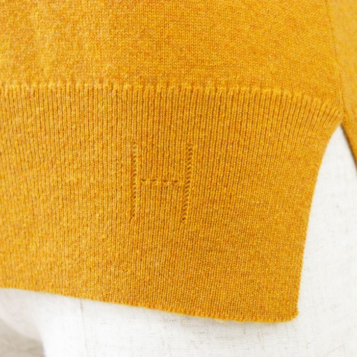 美品】HERMES エルメス ニット カシミヤ100% ハイゲージ シグネチャー