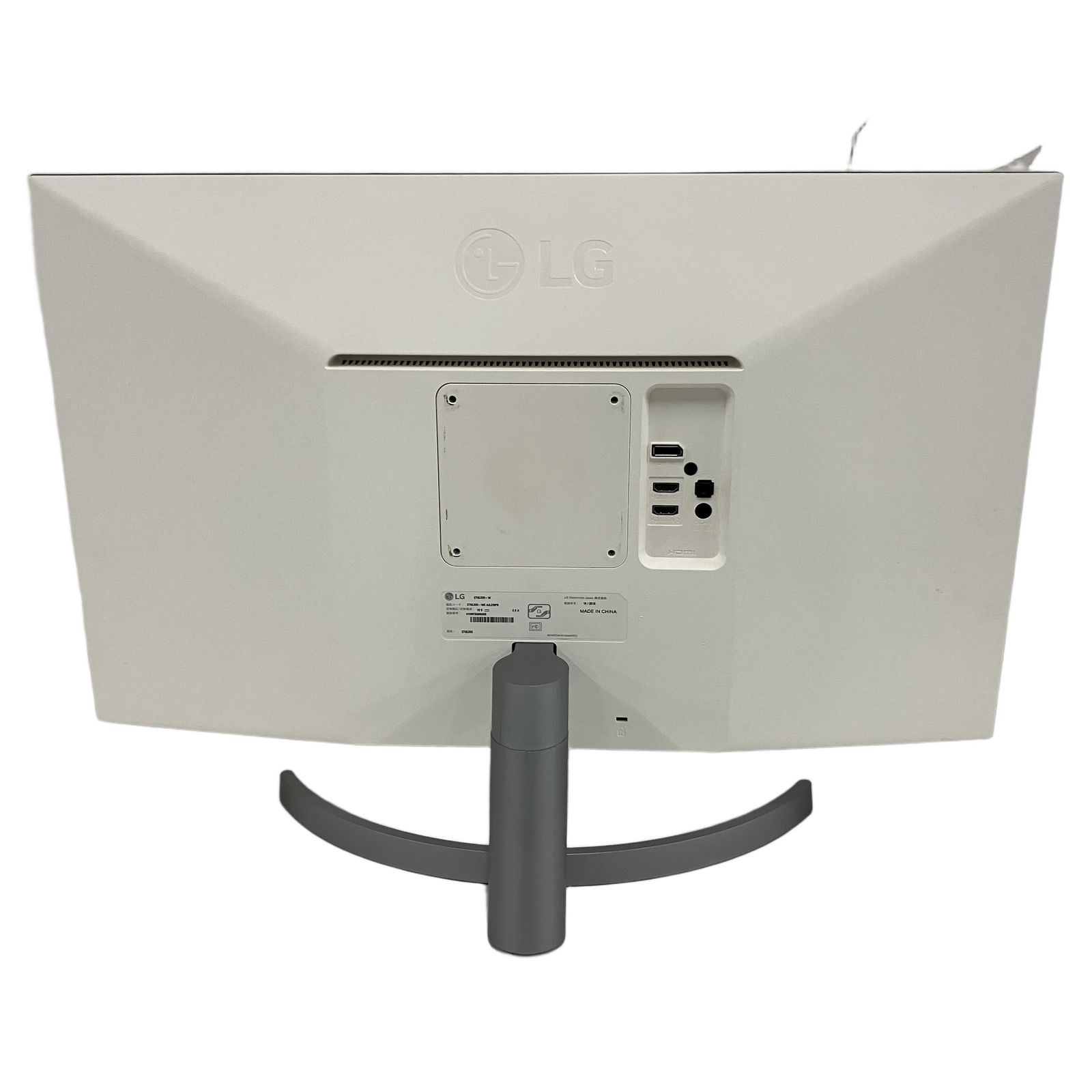 中古★LG 27UL500-W 4K 27型モニター HDR 本体 中古☆LG 27UL500-W 4K 27型モニター HDR 本体