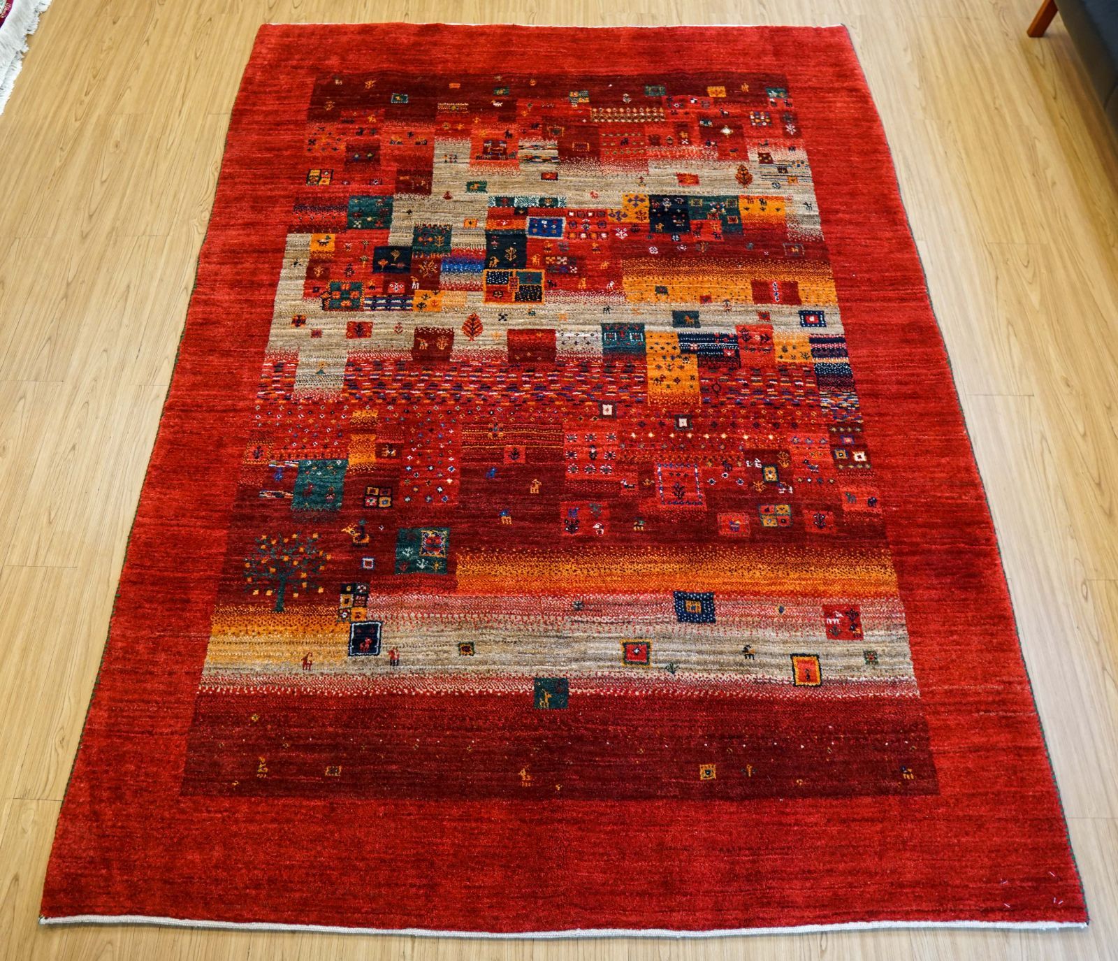 ペルシャ手織りギャッベ244×172cm カシュクリ ペルシャギャッベ／カシュクリ 『豊穣の秋』 | 千代田ラグス