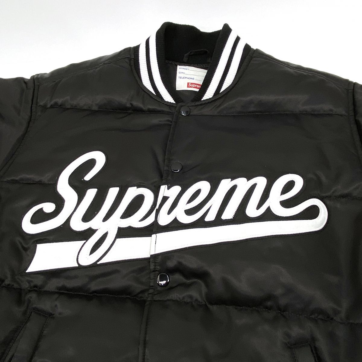 Supreme シュプリーム Script Varsity Puffy Jacket スタジャン