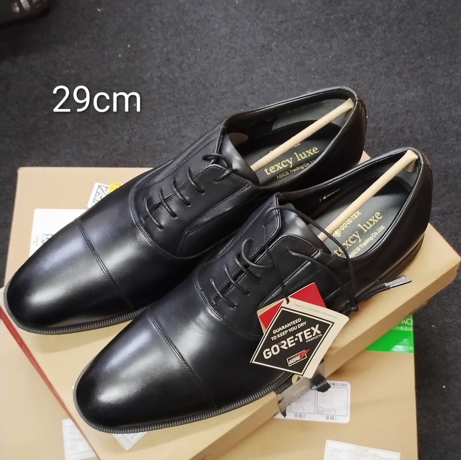 テクシーリュクス ビジネスシューズ 本革 TU-8005 ブラック 29cm