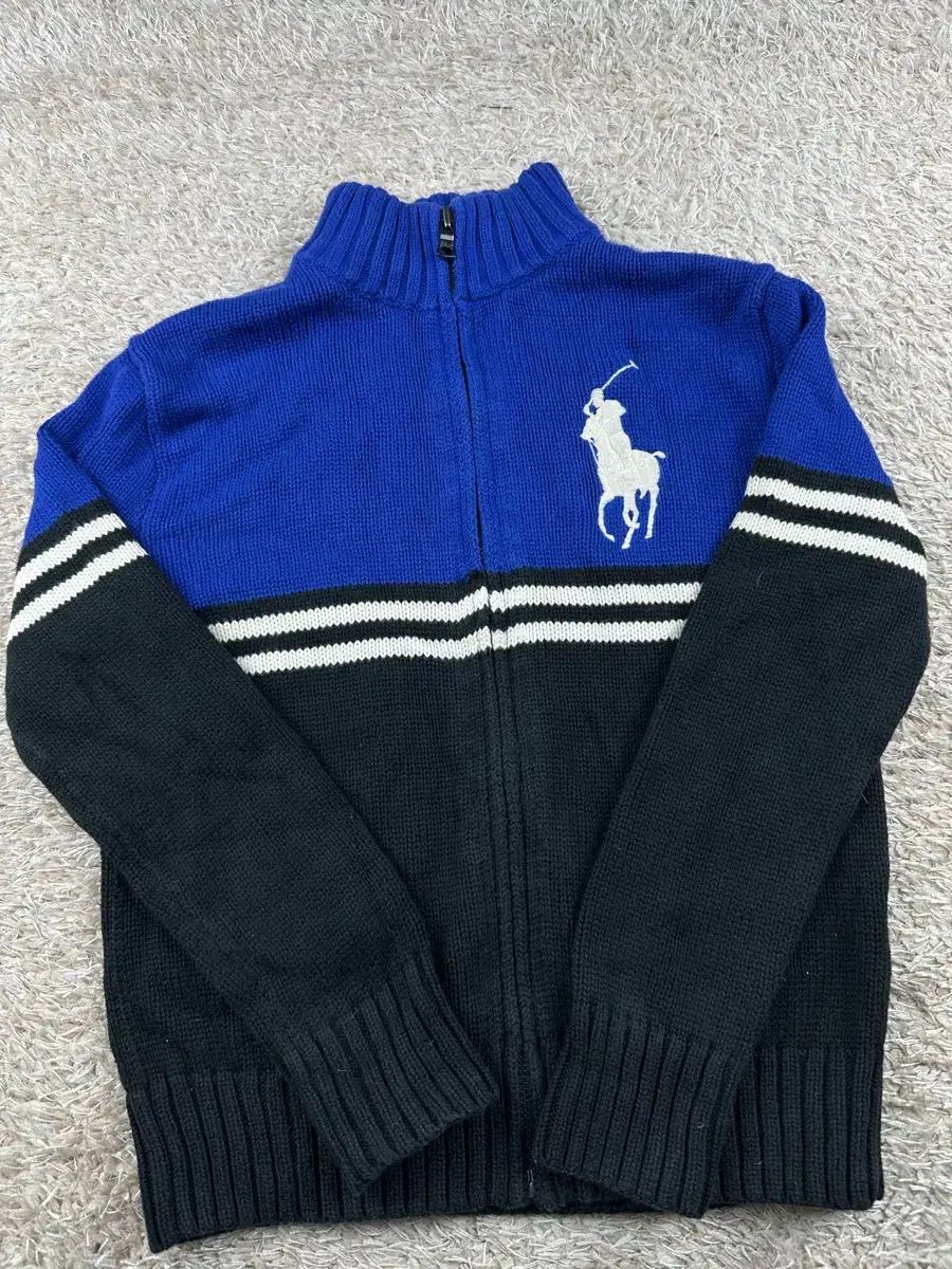 ポロ ニット ジップアップ S(8) キッズ