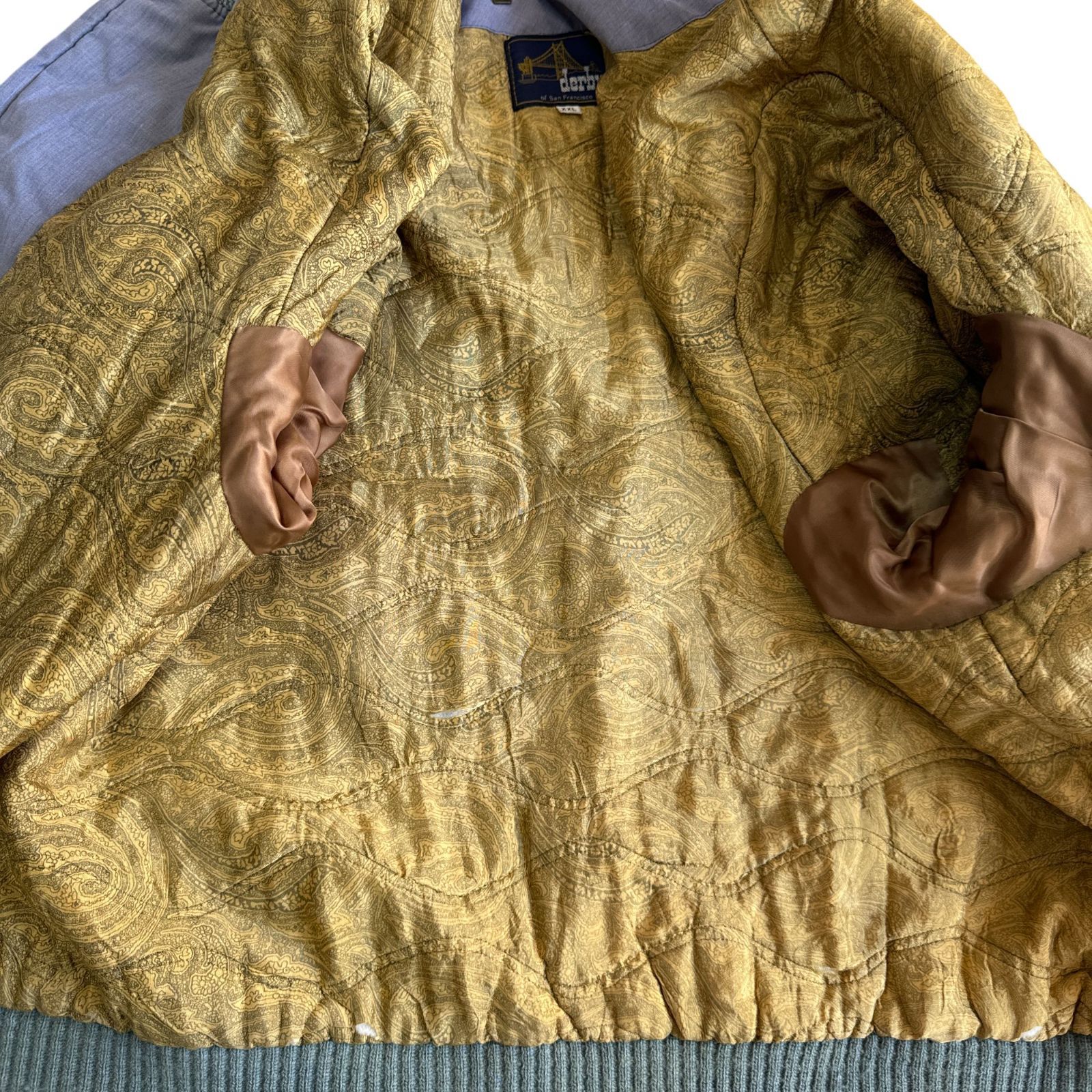 70s Derby Of San Francisco Derby Jacket ネイビー ブルー フェード 