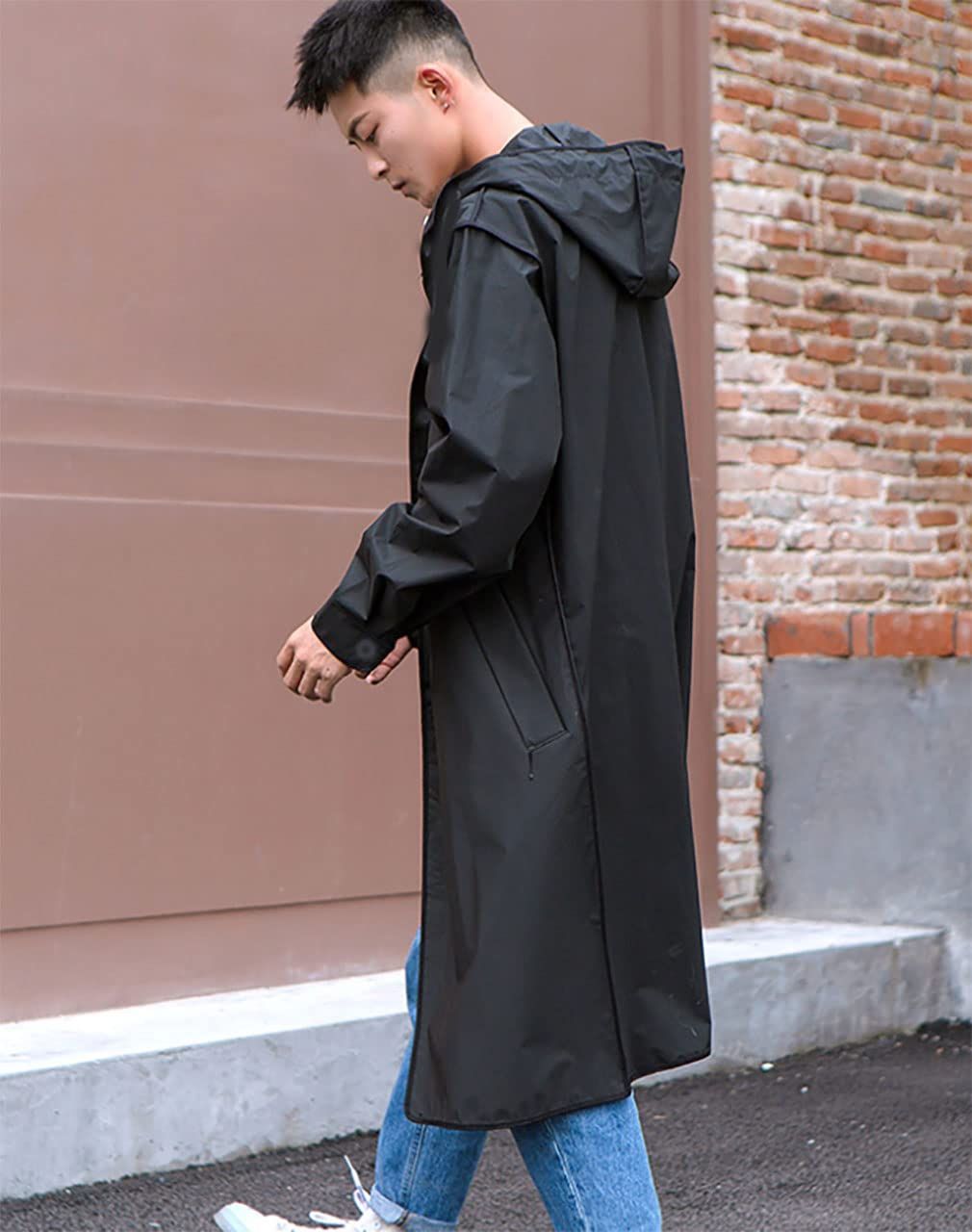 VETEMEMES ブラック レインコート VETEMEMES コート VETEMEMES ブラック レインコート