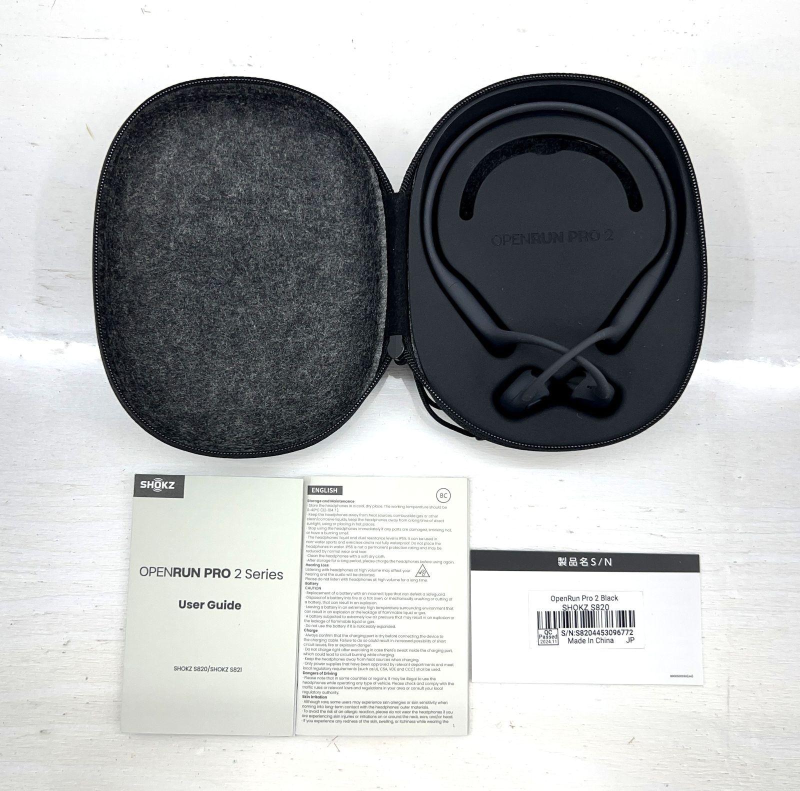 SHOKZ OPENRUN PRO 2 骨伝導イヤホン 中古 Shokz（ショックス） Shokz