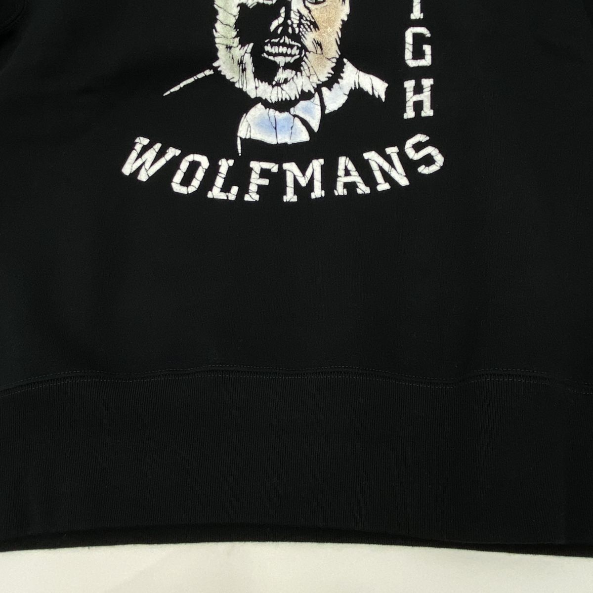 JELADO Wolf Man ジェラード フロッキープリントスウェット トレーナー 