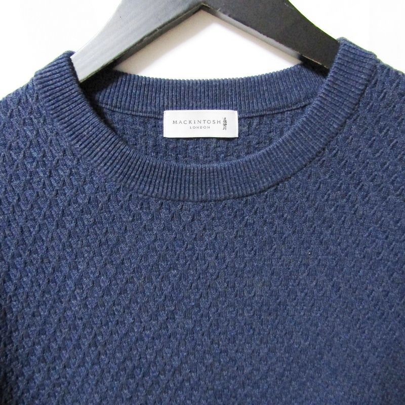 美品 MACKINTOSH LONDON マッキントッシュ 交編サマーニットTシャツ
