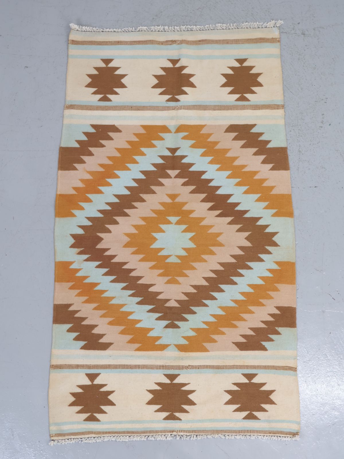 ヴィンテージ トルコ ハンドメイド ラグ キリム [1850 x 1010] - メルカリ