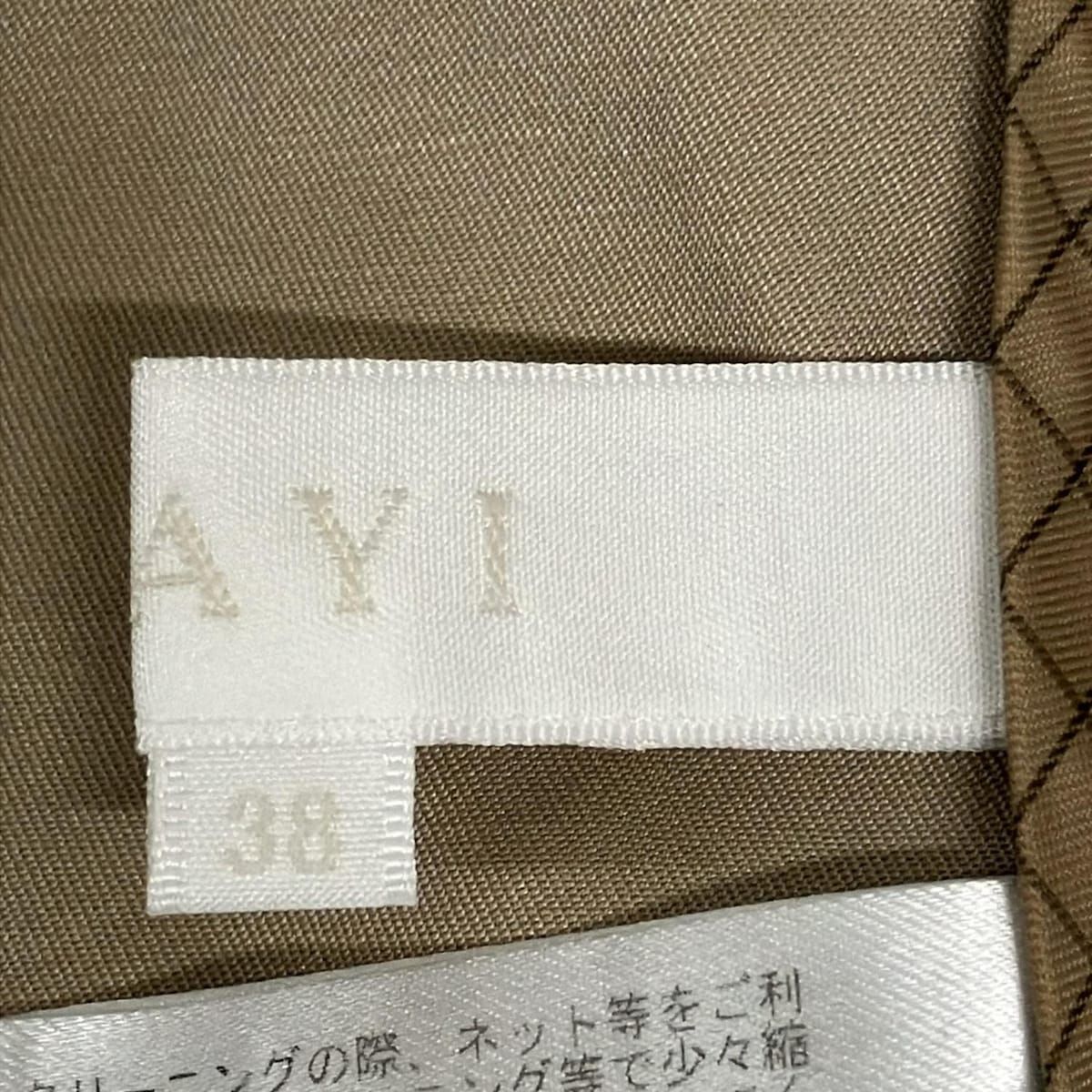 ANAYI(アナイ) トレンチコート サイズ38 M レディース美品 - ベージュ