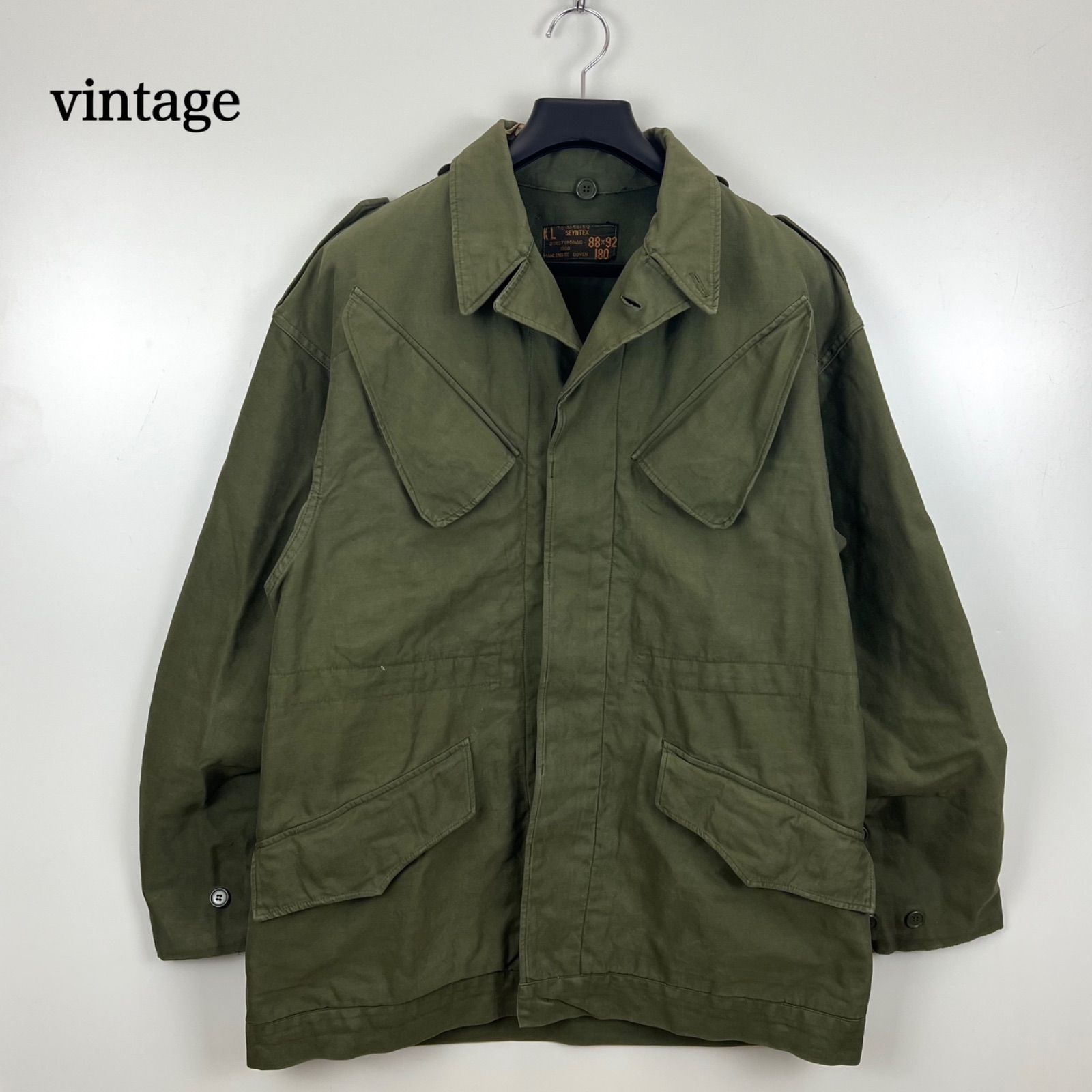 vintage 60s DUTCH ARMY NATO FIELD JACKET 88 × 92 L オランダ軍 