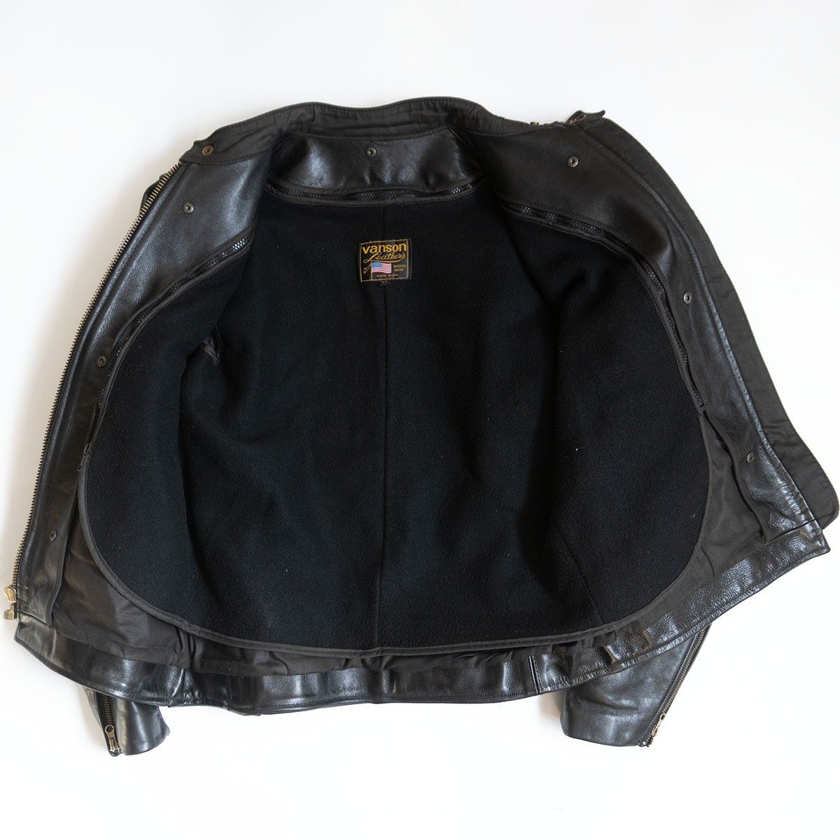 美品/ビッグサイズ】 VANSON 【MODEL B シングルライダースジャケット
