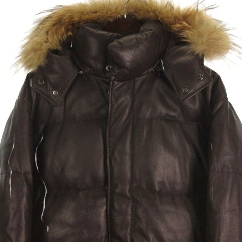 ピーエスポールスミス PS Paul Smith ラムレザー ダウンジャケット