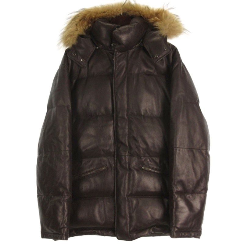 ピーエスポールスミス PS Paul Smith ラムレザー ダウンジャケット