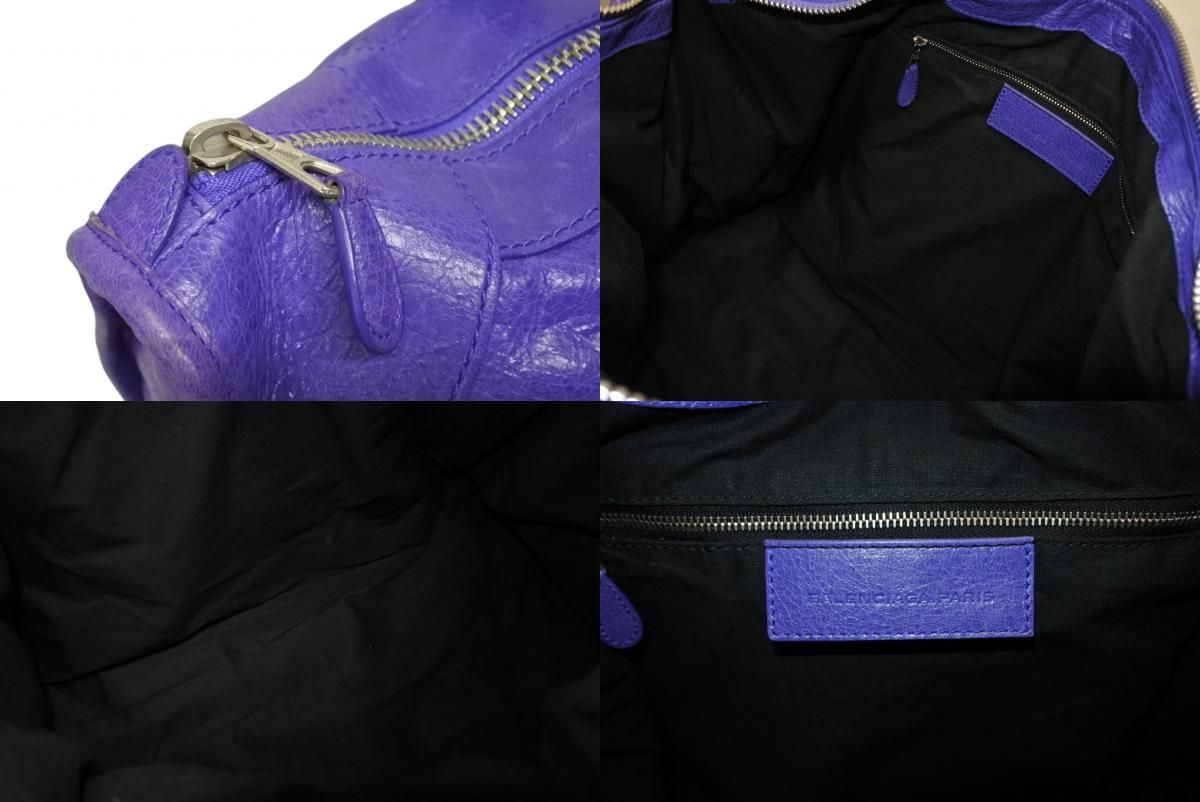 BALENCIAGA バレンシアガ　ジャイアントタウン 2WAYバッグ　パープル BALENCIAGA - BALENCIAGA バレンシアガ Giant City ジャイアント