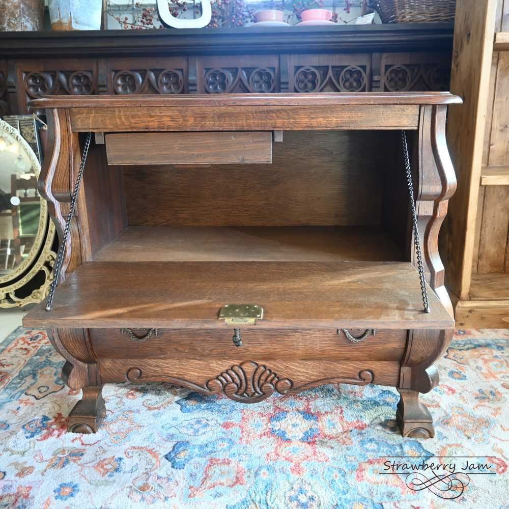 IFU-418 英国アンティーク オーク チェスト テレビボード 収納