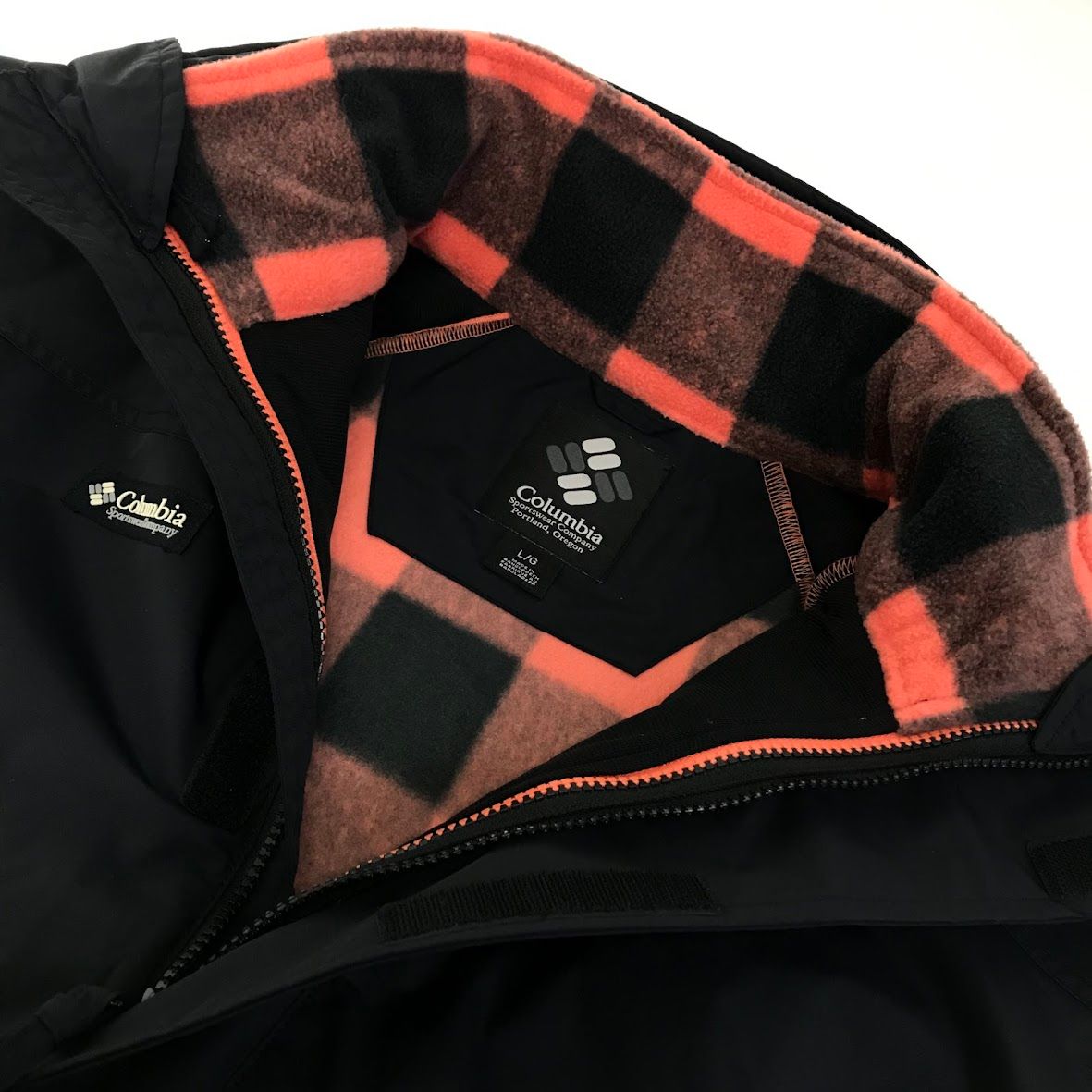 【倉吉店】 中古 Columbia | コロンビア  BUGABOO II 1986 INTERCHANGE JACKET インターチェンジジャケット WM5875 ブラック サイズ：L 【92】 倉吉店】 中古 Columbia | コロンビア BUGABOO II 1986 INTERCHANGE