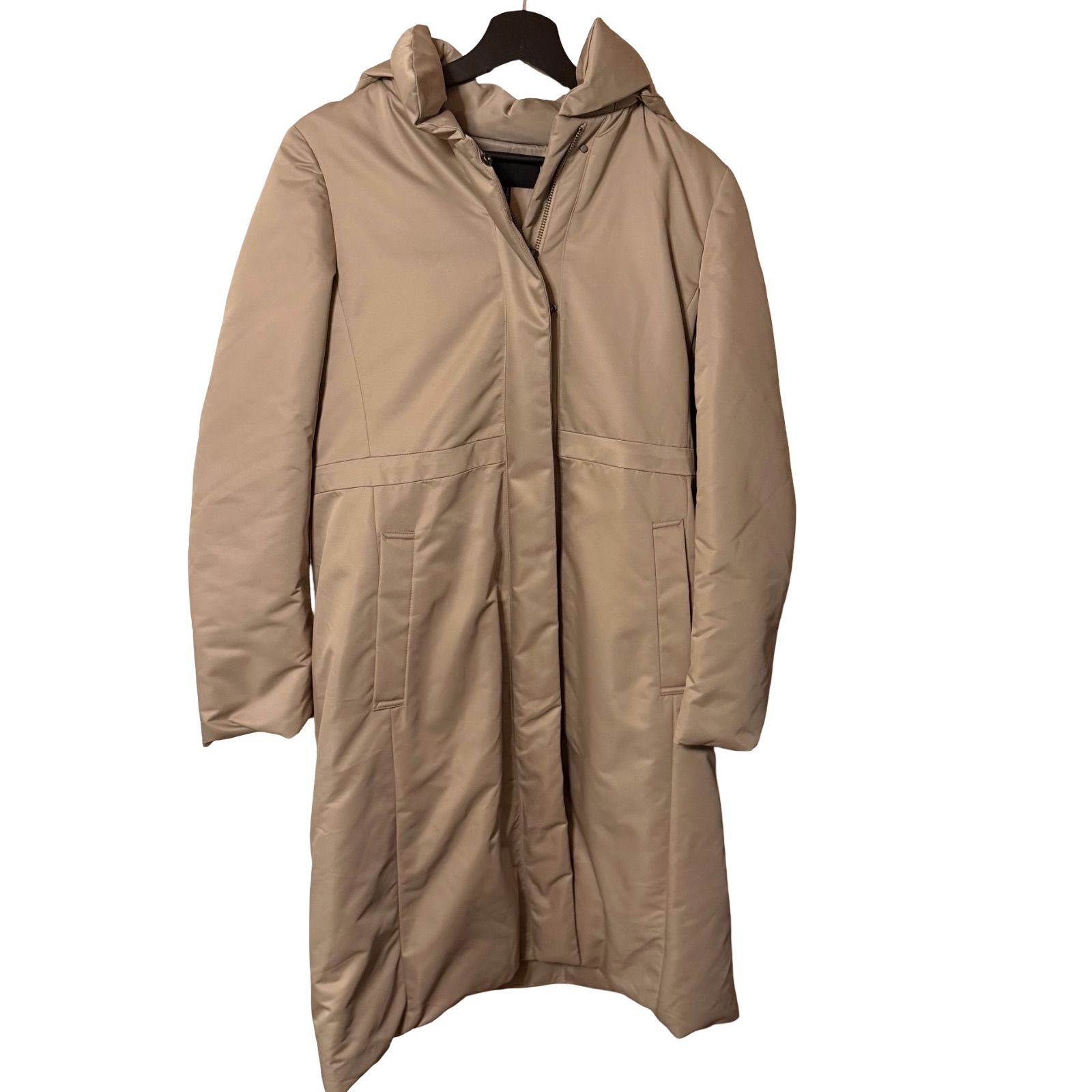 美品 ICB オンワード adsダウンコート 防寒 撥水 高機能 ベージュ
