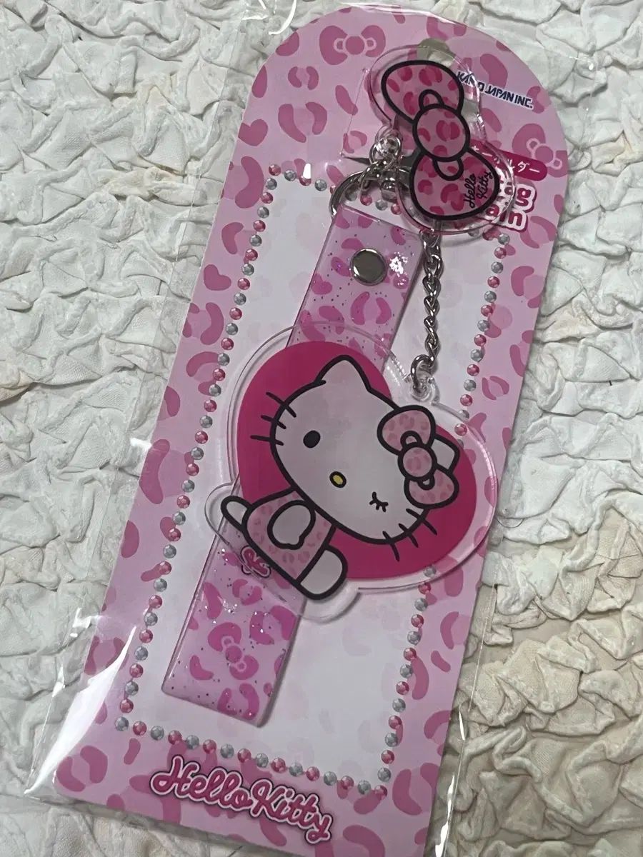 ハローキティ ピンク レオパード ヒョウ柄 キーホルダー ストラップ