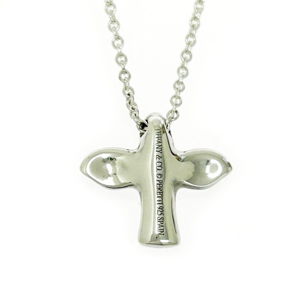 値引き不可 Tiffany&Co. ティファニー バードネックレス シルバー 中古】TIFFANY&Co. ティファニー シルバー バード クロス ネックレス