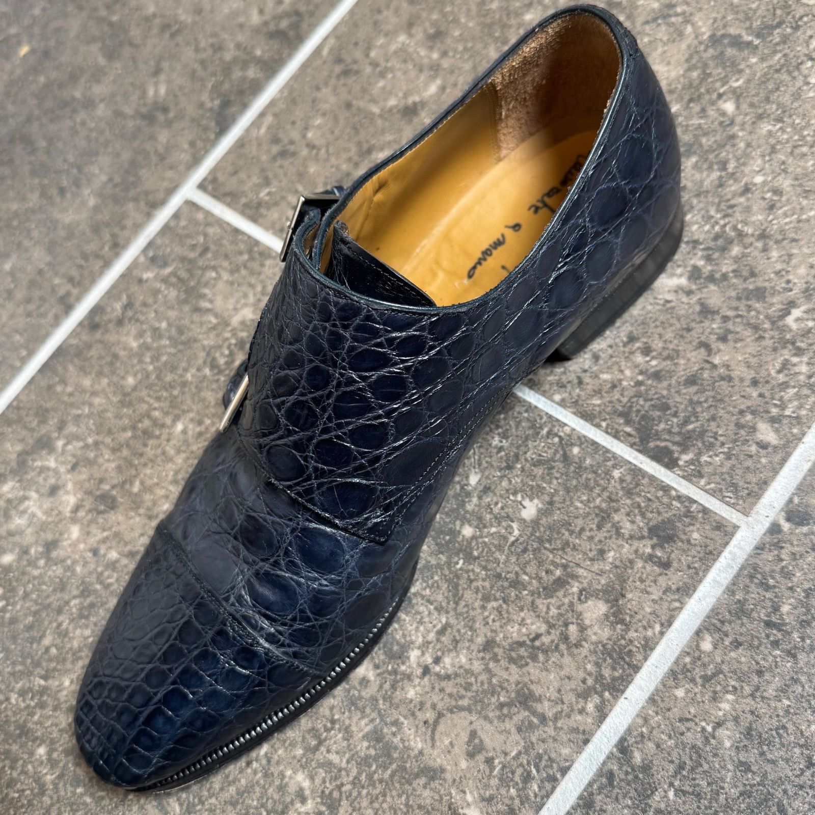 超希少】 Enzo Bonafe エンツォボナフェ【ダブルモンク】8.5 - メルカリ